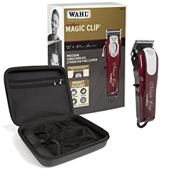 Wahl Professional 5-Star Cord/Cordless Magic Clip #8148 with Travel Storage Case #90728