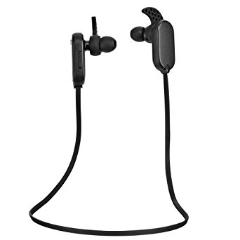 Wireless Bluetooth Earbuds Headphones Headset Stereo Sports Running Gym Exercise Earphone Earpiece with Microphone & Rechargeable Li-Ion Batteryfor iPhone 6 6S 5 5S 5C 4 4S Ipad Ipod Android Samsung Galaxy Smart Phones All Bluetooth Devices