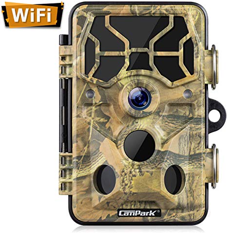 Campark Trail Camera-WiFi 20MP 1296P Hunting Game Camera with Night Vision Motion Activated for Outdoor Wildlife Monitoring Waterproof IP66