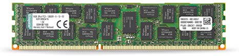 Kingston ValueRAM 16GB 1333MHz DDR3 PC3-10666 ECC Reg CL9 DIMM DR x4 Server Memory KVR13R9D4/16