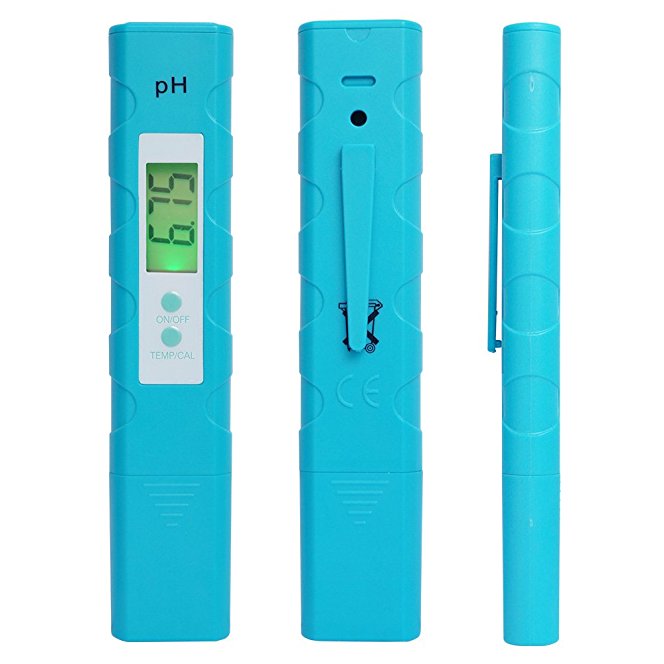Digital PH & Temperature Meter Tester Pen Water Quality Tester with ATC for Drinking Water, Hydroponics, Aquariums, Swimming Pools, 0.00-14.00 Measurement Range, 0.01 Resolution, ±0.01 High Accuracy