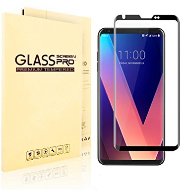 LG V30 Screen Protector, Wtbone - Ultra Clear / Bubble Free / Scratch Resistant / Easy to Install Tempered Glass Screen Protector For LG V30 / LG V30  / LG V30 Plus - Black