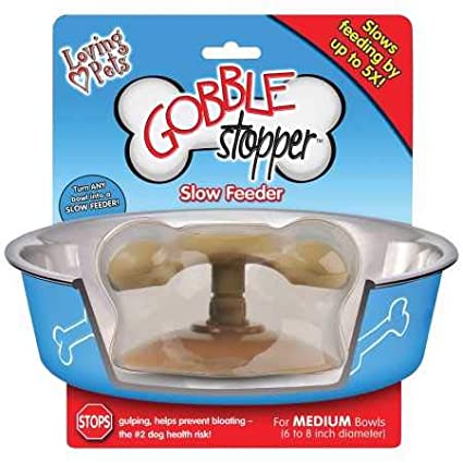 Loving Pets 7310 Gobble Stopper Slow Pet Feeding Supplies for Dogs, Medium