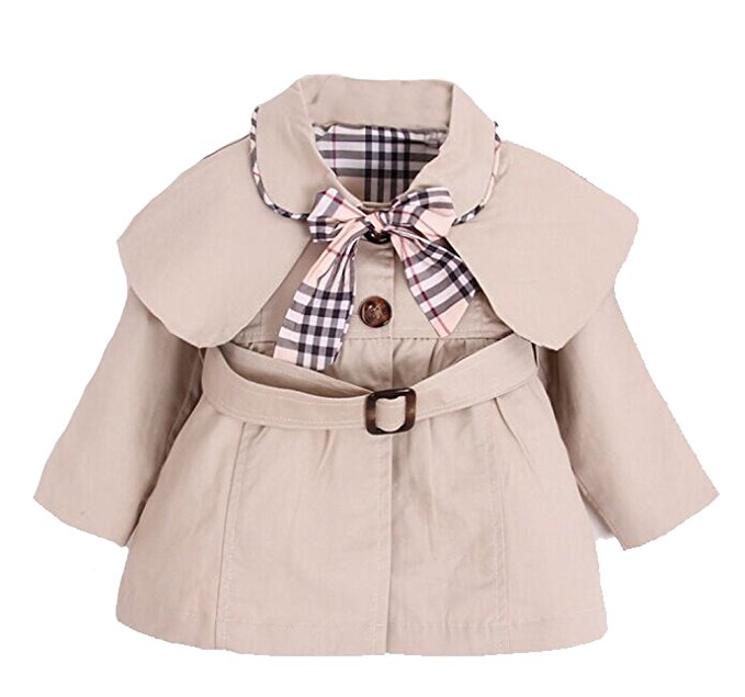 Kids Baby Girl Spring Autumn Trench Coat Fashion Wind Proof Jacket