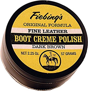 FIEBING COMPANY 088-11028 446890 Boot Cream Polish, Dark Brown, 2.5 oz