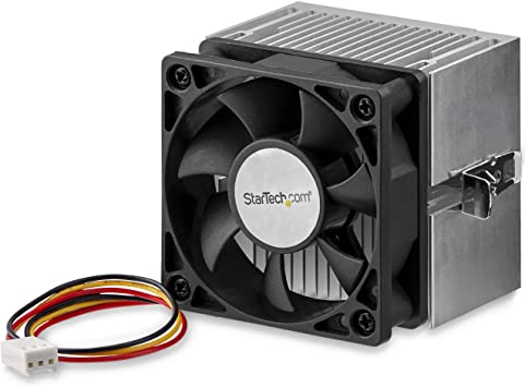 StarTech.com 60x65mm Socket A CPU Cooler Fan with Heatsink for AMD Duron or Athlon (FANDURONTB), Black