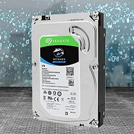 Seagate SkyHawk 4 TB Surveillance Internal Hard Drive HDD – 3.5 Inch SATA 6 Gb/s 64 MB Cache for DVR NVR Security Camera System with Drive Health Management (ST4000VX007)