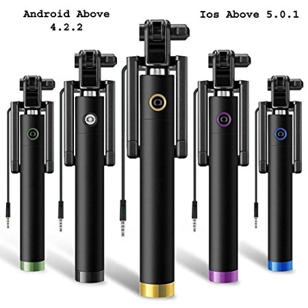 Unifree Compact Pocket Size Selfie Stick Wired for iPhone and Android Locust Aux Cable Monopod Premium Series buy from unifree enterprise only other are not genuine seller