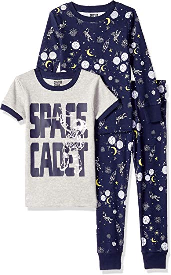 Amazon Brand - Spotted Zebra Unisex 3-Piece Snug-Fit Cotton Pajama Set