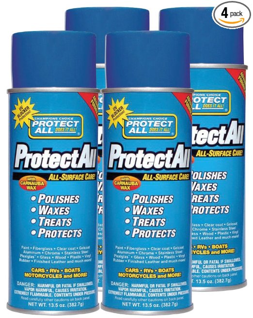 Protect All 62015-04 All Surface Cleaner and Polish Aerosol, 13.5 fl. oz., 4 Pack