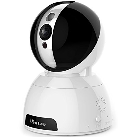 Vimtag®[Snowman CP1] HD WiFi Smart Cloud IP Security Camera,High-Quality and unique design,Baby&Pets Monitor, Surveillance,Motion Detection, Pan/Tilt ,Two-Way Audio,Super Night Vision with Real-time APP
