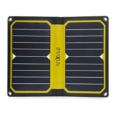 Braxus Solar Panel Charger, 10.6W Solar portable charger. Our Ultralight 10oz solar panels are built with Sunpower Flexible solar panels and USB output. This solar phone charger is perfect for hikers.