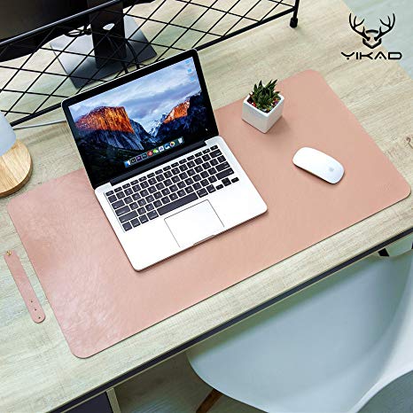Yikda Extended leather Gaming Mouse Pad / Mat, Large Office Writing Desk Computer leather Mat Mousepad,Waterproof,Ultra Thin 1.2mm - 31.5"x15.7"