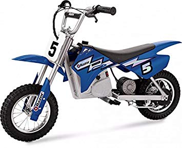 Razor Mx350 Dirt Rocket Electric Motorcycle Bike, One Size (Blue/White)