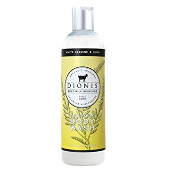 Dionis - White Jasmine and Shea - Goat Milk Body Wash - 12 Oz Bottle with Dispensing Lid