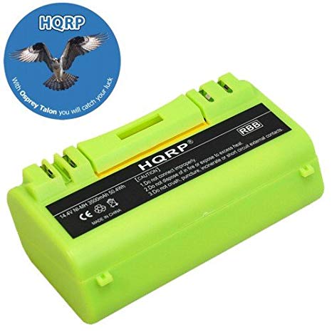 HQRP 3500mAh Extended Battery for iROBOT Scooba 330 / 350 / 380 / 390 / 590 / 5806 / 5910 / 5920 / 5940 / 5950 / 34001 Series APS 14904 Replacement plus HQRP Coaster