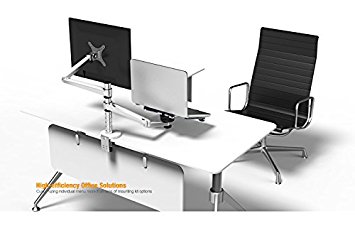MagicHold 2 in 1 360º Rotating Double Laptop/monitor Holder/stand for Desk/bed
