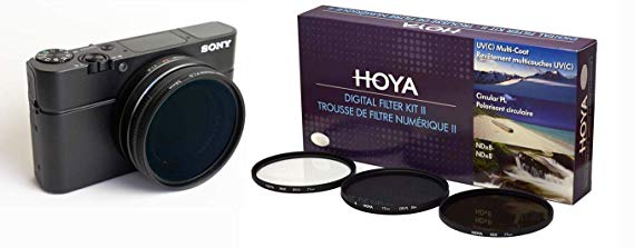 Lensmate Quick-Change Filter Adapter Kit for Sony RX100 VA (Also fits RX100 V, RX100 IV)   Hoya 52mm 3-Piece Digital Filter Kit with Case