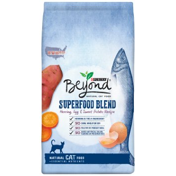 Purina Beyond Natural Dry Cat Food, Superfood Blend, Herring Egg and Sweet Potato Recipe, 6-Pound bag, Pack of 1