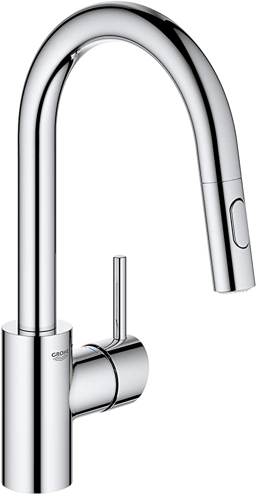 Grohe 31479001 Concetto Single-Handle Kitchen Faucet, Starlight Chrome