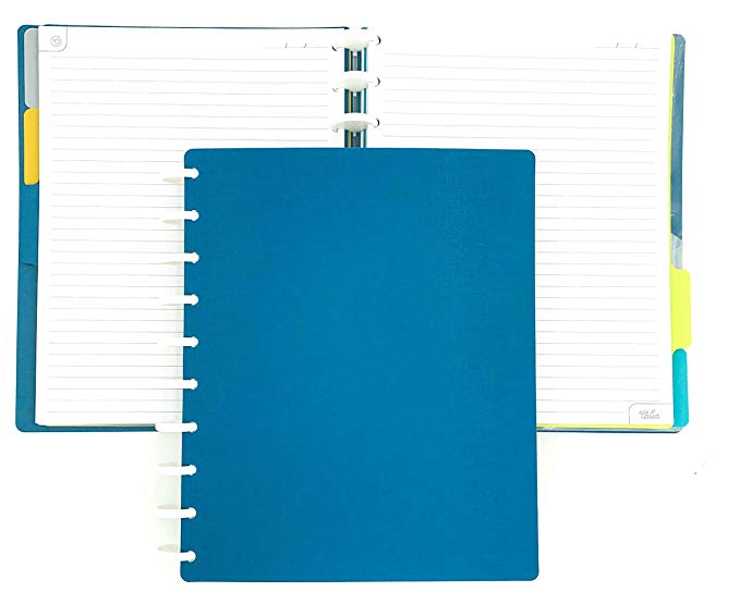 Talia Discbound Notebook, Deep Lake Blue, Midsize