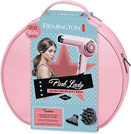 Remington D4110OP 2000 W Retro Hair Dryer, Pink Lady