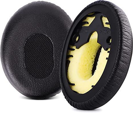 Cuziss QuickFit Replacement Ear Pads Cushions with Memory Foam for Bose On-Ear OE, OE1, QuietComfort QC3 Headphones Earpads, Headset Ear Cushion Repair Parts