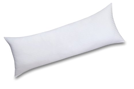 Ultra Soft Body Pillow - 100% Cotton Cover with Soft Polyester Filling - By Utopia Bedding