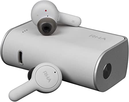 RHA Trueconnect - Cloud White: True Wireless Earbuds with Bluetooth 5 & Sweatproof for Sport Activity