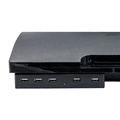 HDE® 5 Port USB Expansion Hub for Playstation PS3 and PS3 Slim