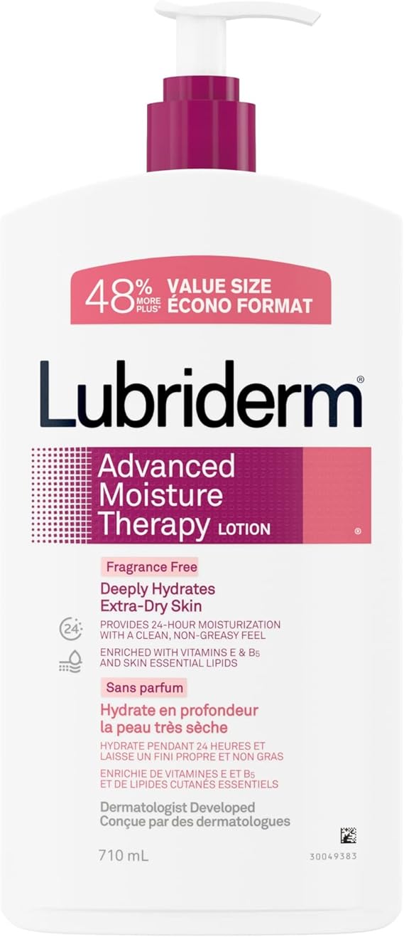 Lubriderm Advanced Moisture Therapy Moisturizing Cream - Fragrance Free Body Lotion, 710ml