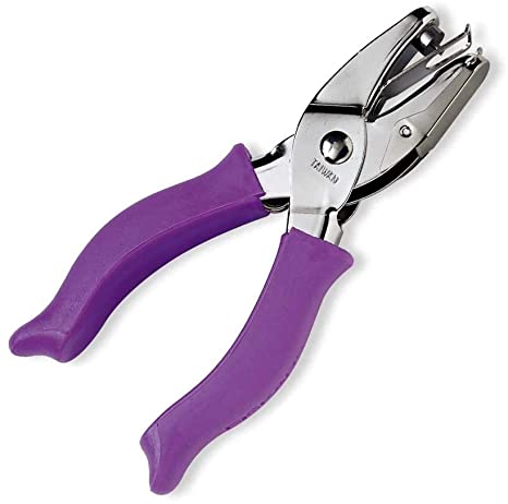 Fiskars Circle Hand Punch, 1/8 Inch, Purple