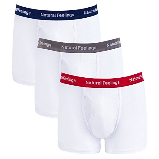 Mens Underwear Boxers Cotton Men's Boxer Shorts for Underwear Men Pack Of 3 Trunks With 3 Colors,S M L XL XXL