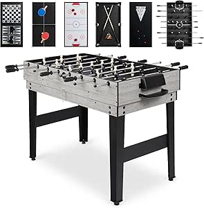 Best Choice Products 2x4ft 10-in-1 Combo Game Table Set for Home, Game Room, Friends & Family w/Hockey, Foosball, Pool, Shuffleboard, Ping Pong, Chess, Checkers, Bowling, and Backgammon