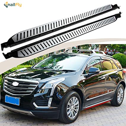 SnailAuto Fit for 2017-2022 Cadillac XT5 Running Boards Side Steps Protector Stripe Style