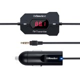 BasAcc In Car Universal Wireless FM Transmitter with Hands-Free Function and USB Travel Car Charger Compatible with Samsung Galaxy S6 Galaxy S6 Edge Smartphones Tablets MP3 MP4 and Any Audio Player with 35mm Audio Jack including iPhone 6 Plus 6 5 5S 5C 4 4S iPad 4 3 2 Mini Air iPod touch Samsung Galaxy S5 S4 S3 S2 Note 4 3 2 Tab S 4 3 2 HTC LG Sony Motorola Nokia and More - Black