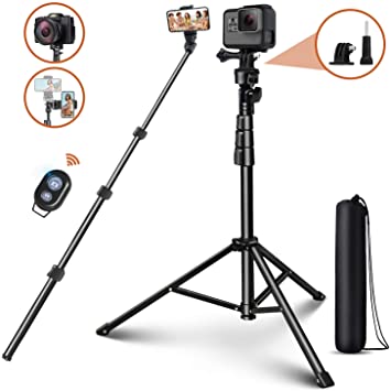 Selfie Stick Tripod, ELEGIANT 51" Extendable Phone Tripod Stand with Bluetooth Remote Heavy Duty Aluminum Lightweight Compatible with iPhone 11 11PRO XS Max XS XR X 8P 7P Android Phone