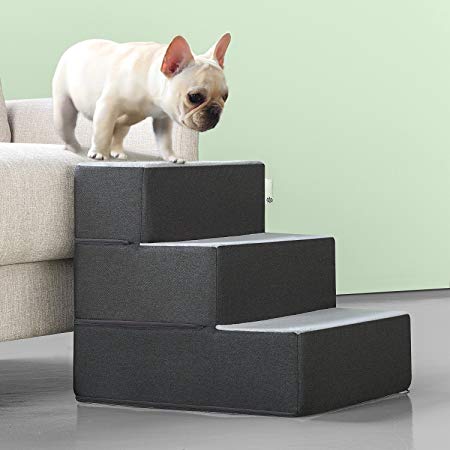 Zinus 2 Step Easy Pet Stairs/Pet Ramp/Pet Ladder