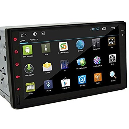 Android 4.2 Car Radio ALL-Touch Tablet none-Disc DVD Player 7 inch Double Din In Dash Capacitive HD Multi-Touch Screen GPS Navigation Radio Stereo Support Bluetooth/SD/USB/Ipod/Iphone/AM/FM/AV-IN/3G/Wifi