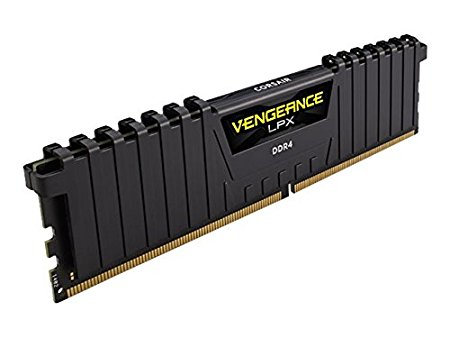 Corsair CMK16GX4M2A2400C14 Vengeance LPX 16 GB (2 x 8 GB) DDR4 2400 MHz CL14 XMP 2.0 High Performance Desktop Memory Kit - Black