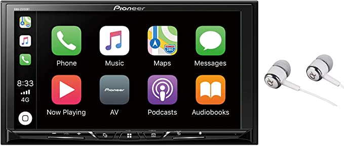 Pioneer 7" WVGA Display, Apple CarPlay, Android Auto, Built-in Bluetooth, AppRadio Mode, Pandora, Spotify, MIXTRAX, USB/AUX Digital Multimedia Video Receiver
