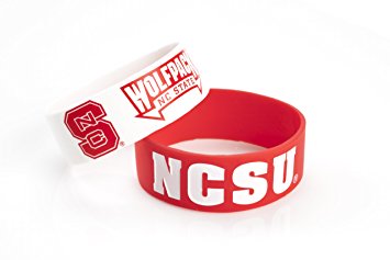 NCAA Silicone Rubber Bracelet, 2-Pack