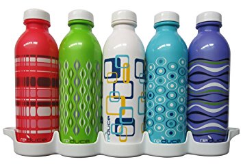reduce WaterWeek Spectrum II 16oz Sport – 5 Day Water Bottle Set with Fridge Tray, 5 ct.