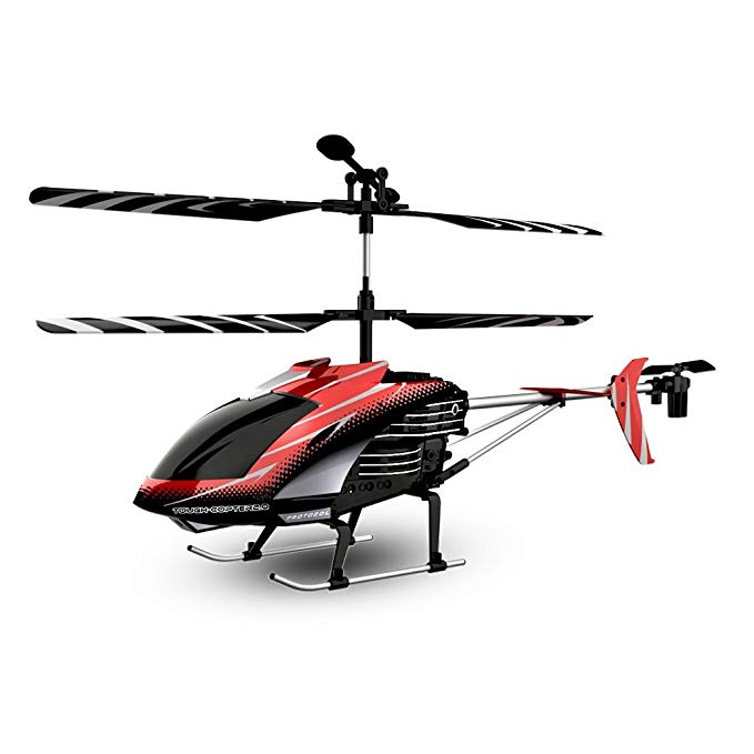 Protocol Tough Copter II | 3.5 Channel RC with Gyro Stabilizer for Quick Response and Control, Durable Alloy Frame for Resistance from Rough Landings and Crashes, Colorful Tail lights & LED Spotlight