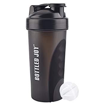 BOTTLED JOY Water Bottle Shaker Protein Shaker Water Bottle Sport Water Shaker Bottle Shaker Cup perfect for Gym Fitness Center with 24OZ 700ML Big Volume