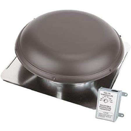 AIR VENT 53827 Roof Mounted Power Attic Ventilator, Brown