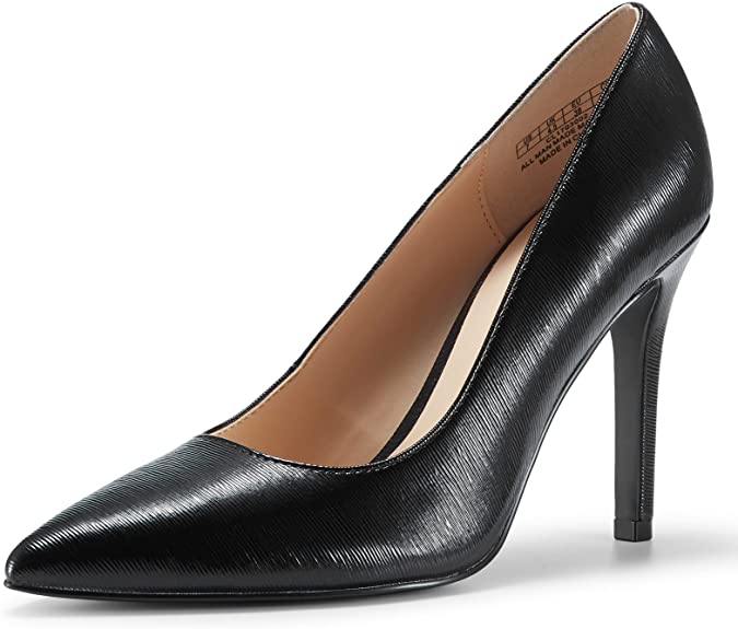 JENN ARDOR Stiletto High Heel Shoes for Women: Pointed, Closed Toe Classic Slip On Dress Pumps