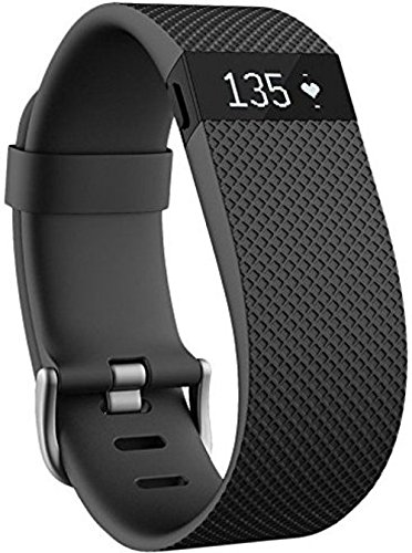 Fitbit Charge HR FB405BKL Activity Tracker with Heart Rate Monitor - Large - Black (Certified Refurbished)