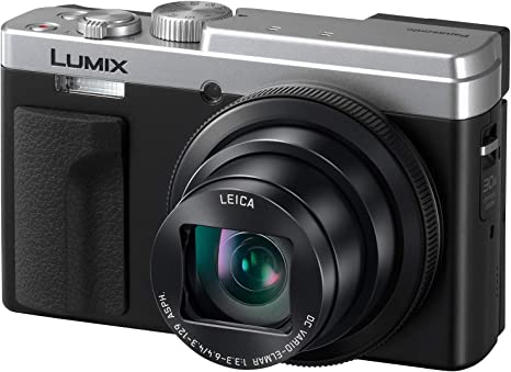 Panasonic LUMIX ZS80D 4K Digital Camera, 20.3MP 1/2.3-inch Sensor, 30X Leica DC Vario-Elmar Lens, F3.3-6.4 Aperture, WiFi, Hybrid O.I.S. Stabilization, 3-Inch LCD, DC-ZS80DS (Silver)