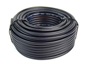 12 GA Gauge 50' Feet Black Audiopipe Car Audio Home Remote Primary Cable Wire